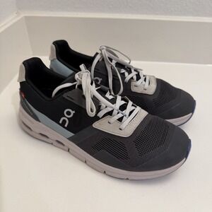 On Cloudrunner Women's 8 Running Shoes Black Asphalt Grey 87.98215 Low Top Gym
